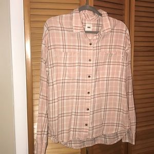 VANS button down women’s Large